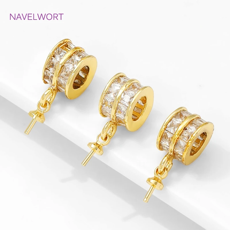 18K Gold Plated Bail Holder For Pendant with Pearl Mounting Bails Connectors,Accessories For Pendants,DIY Jewelry Materials