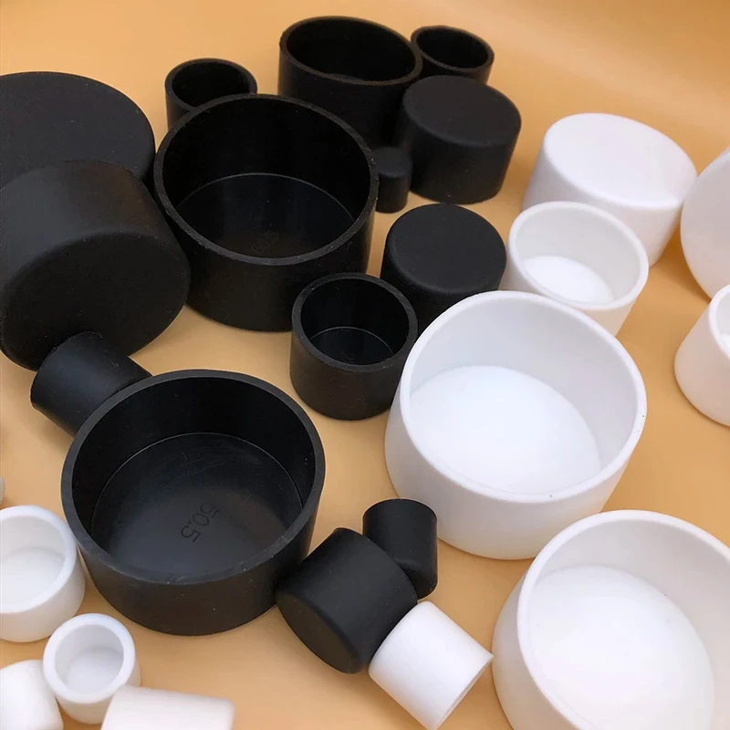 3.7mm-82.5mm White/Black High Temperature Silicone Rubber Sealed Caps O-ring Water Sealed Washer Round Hole Rubber Stoppers Plug