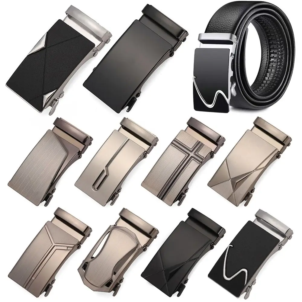 Fashion Adjustable Belt Replacement Buckle DIY Iron Belt Buckle Automatic Buckle Men