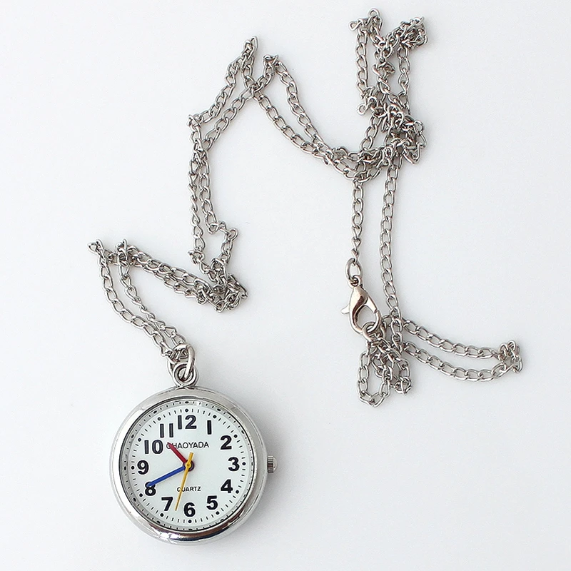 ساعة جيب كوارتز مع حقيبة هدايا للأطفال ، ساعة سلسلة ، قلادة ، جودة عالية