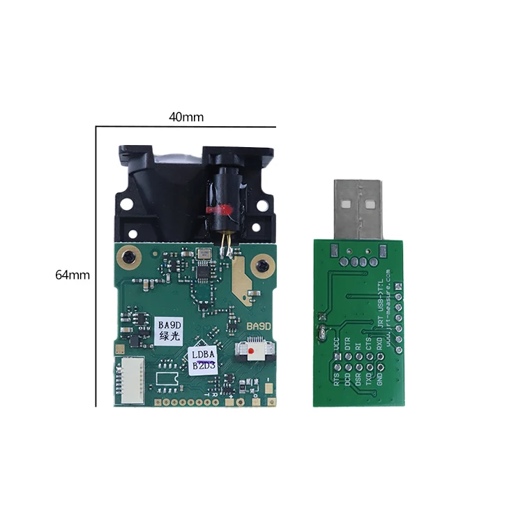 Green Laser Range Finder Module 60m with USB Output Distance Measure Device for Liquid Level/Underwater Projects