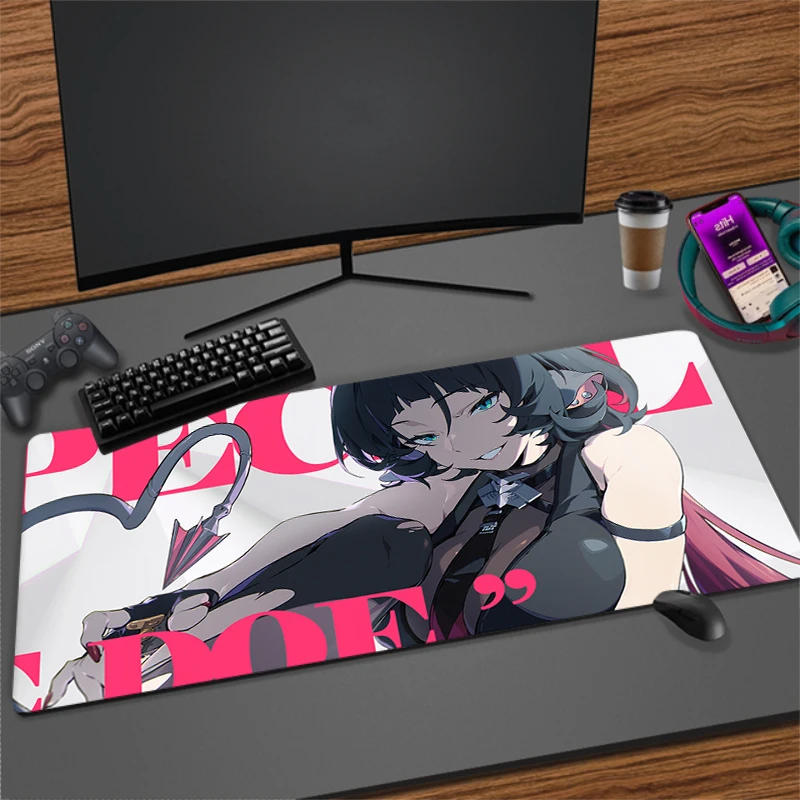 

Large Game Zenless Zone Zero Mouse Pad Lock Edge Mouse Mat Xxl Soft Mouse Mat Non-slip Rubber Table Mats Keyboard Pads 90x40cm