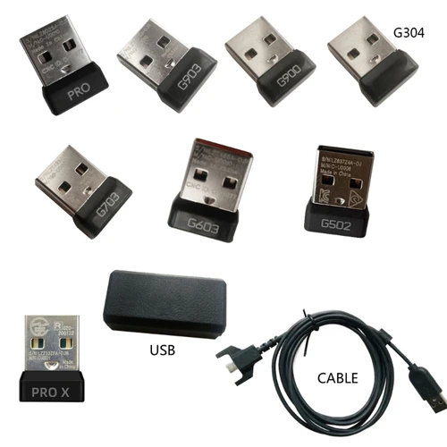 Imagen 2 del producto Receptor USB para Logitech G502, G603, G900, G903, G304, G703, GPW, GPX, ratón inalámbrico para juegos, F19E adaptador USB, nuevo