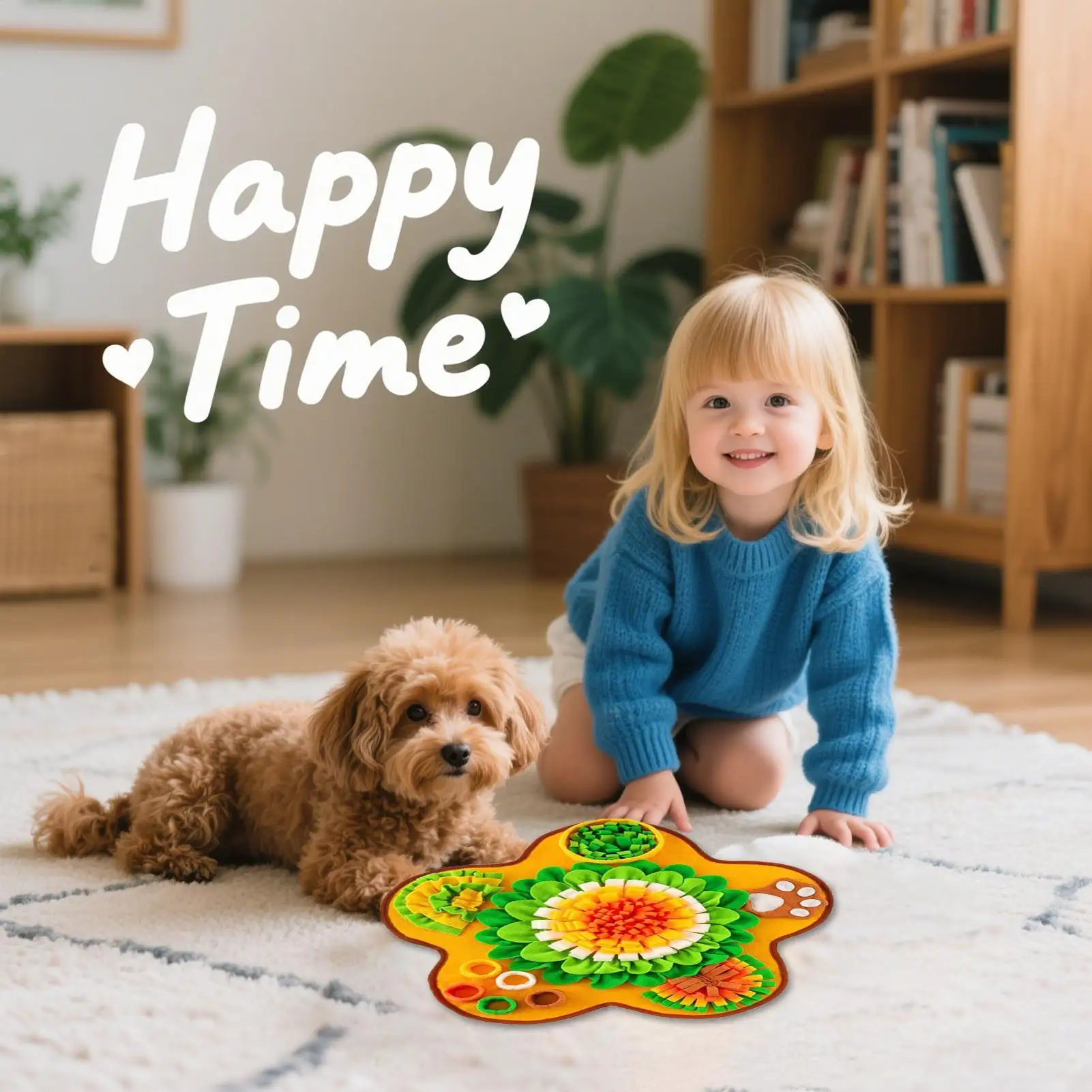 Snuffle Mat For Dogs Enrichment Pad For Pet Tear-resistant Dog Snuffle Mat For Cognitive Training Mental Stimulation Brain