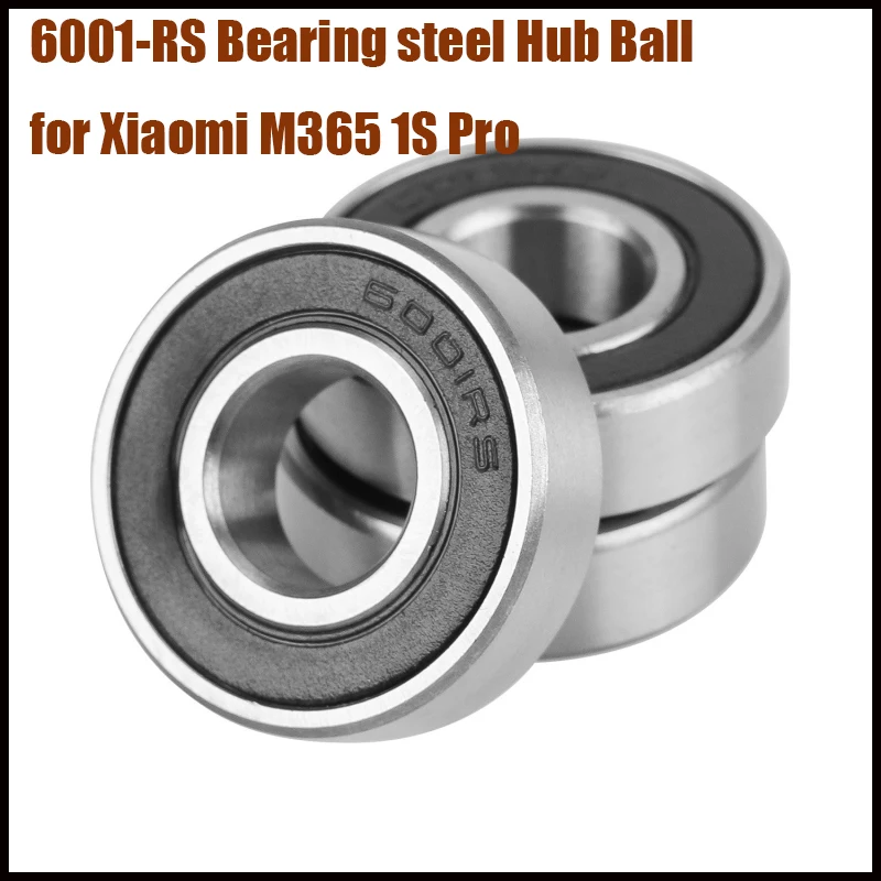 6001RS Bearings For Xiaomi M365 1S Pro Electric Scooter Accessories Motor Grade Cover Sealed Deep Groove Ball Miniature Bearing