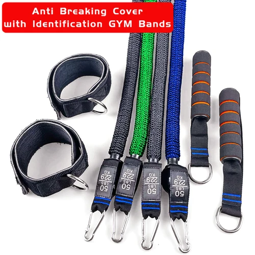 남녀공용 찢어짐 방지 라텍스 근력 트레이닝, 가정 체육관 피트니스 저항 밴드, 당김 로프, 장력 운동 튜브, 120cm 