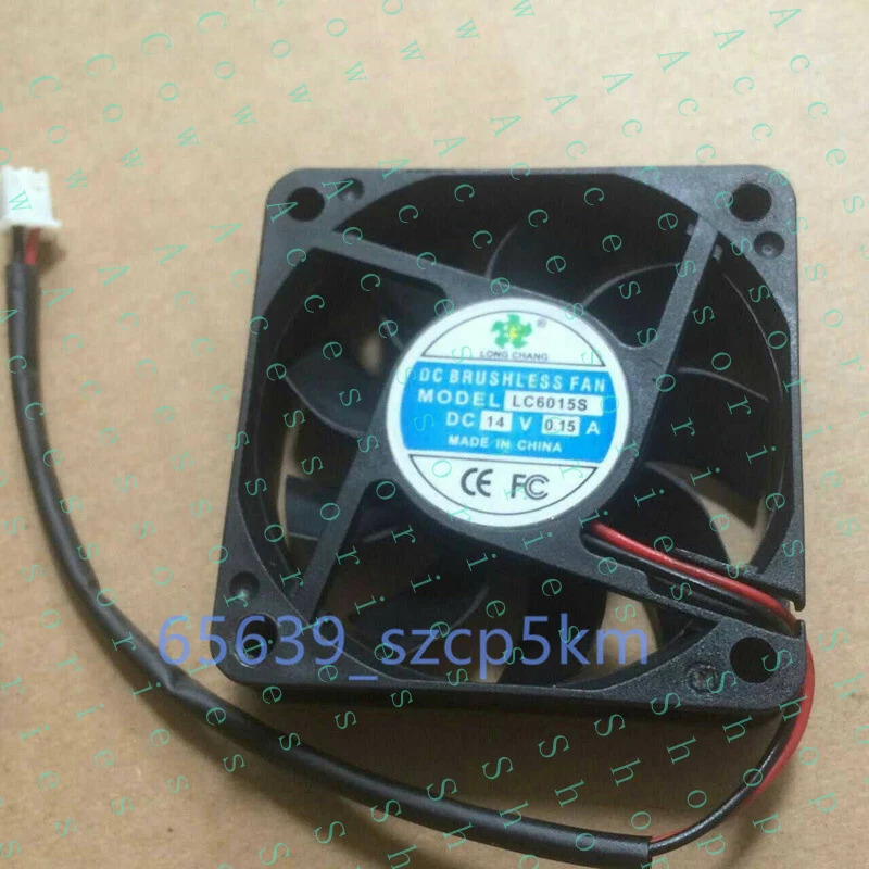 PP+ FOR LONG CHANG LC6015S 14V 0.15A 60*60*15MM 2-PIN  Brushless DC Cooling Fan