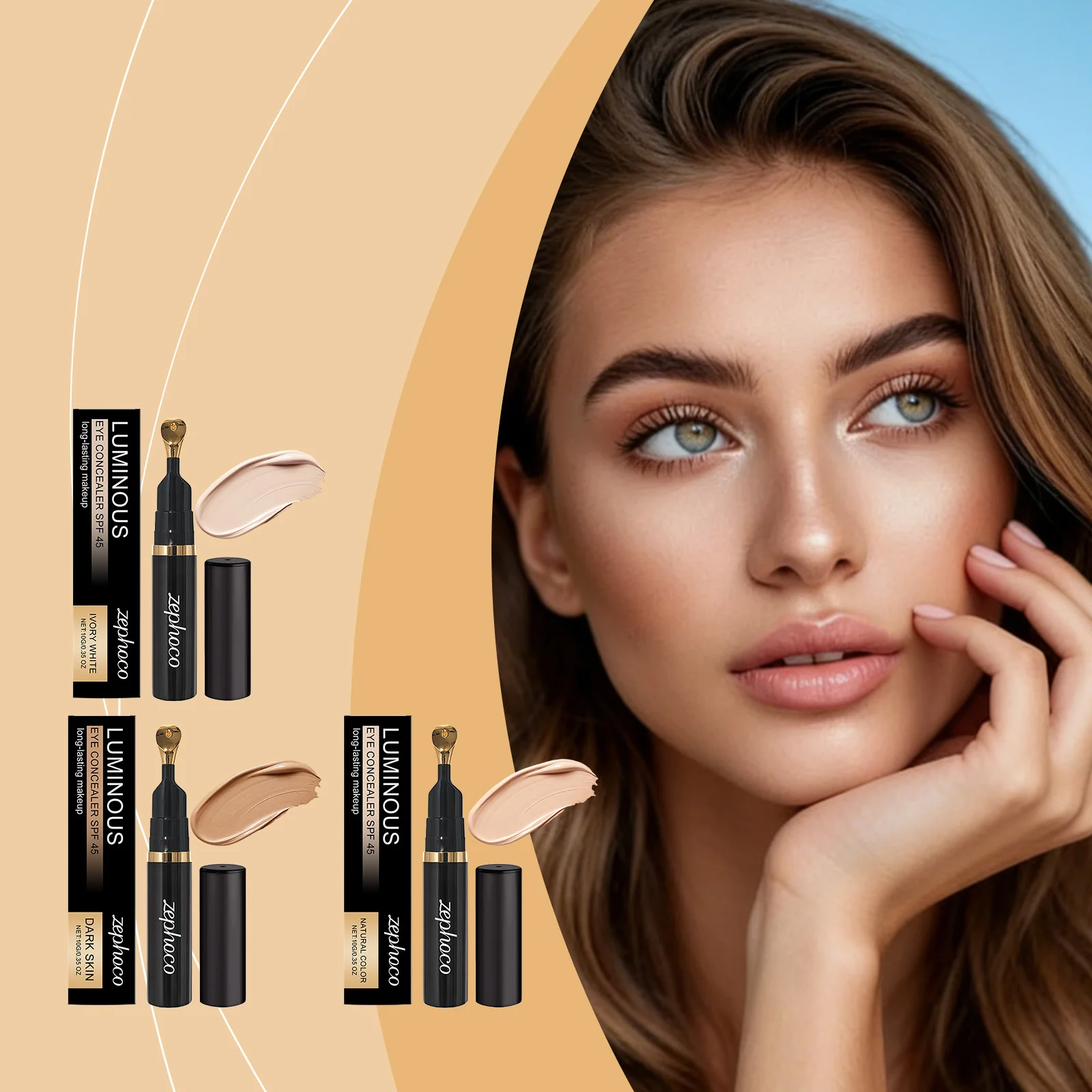 Correcteur éclaircissant pour les yeux, couverture correctrice des cernes, taches foncées, régule le teint de la peau, imperméable, Anti-transpiration, maquillage de beauté