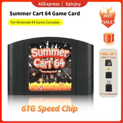 Tarjeta de juego SummerCart64 para Nintendo 64 cartucho de juego EverDrive 64 Drive para consolas de juegos Nintendo 64
