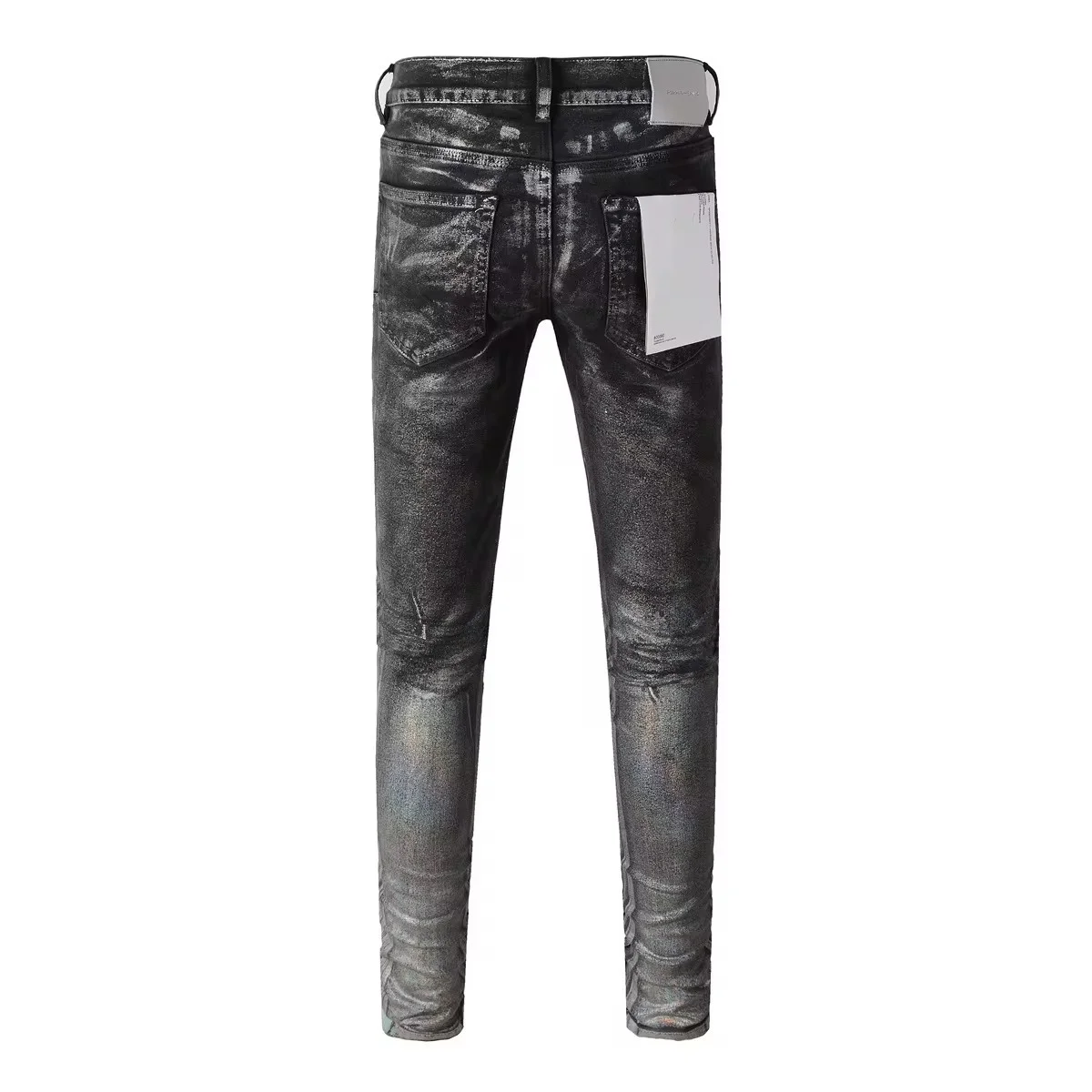 Luxury Design Purples jeans Men MEW brands with High street blue print letters Fashion Repair Low Rise Skinny Denim pants