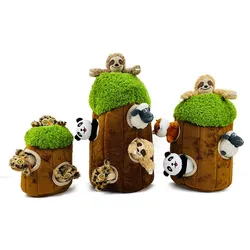 Cartoon Cute Tree Hole Critter Plush Toys Squeeze Will Call Creative Fun Simulation Tree Hole Small Animal Children's Toys Gifts