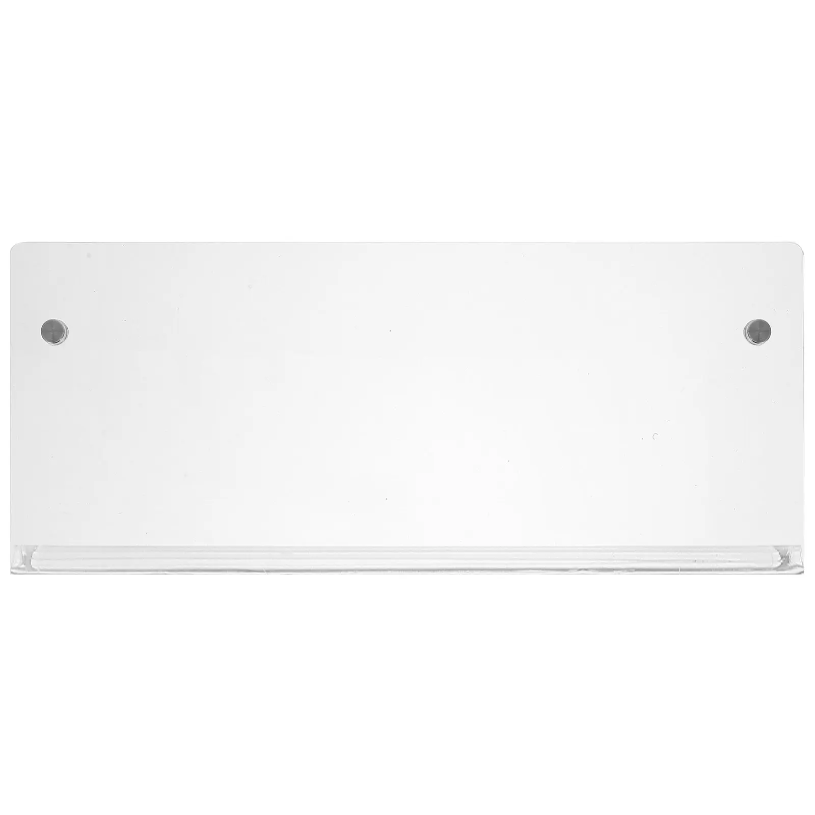 White Floating Wall Shelf No Drilling Acrylic Storage Rack for Home Office Bedroom Book Display Heavy Duty Floating Shelf