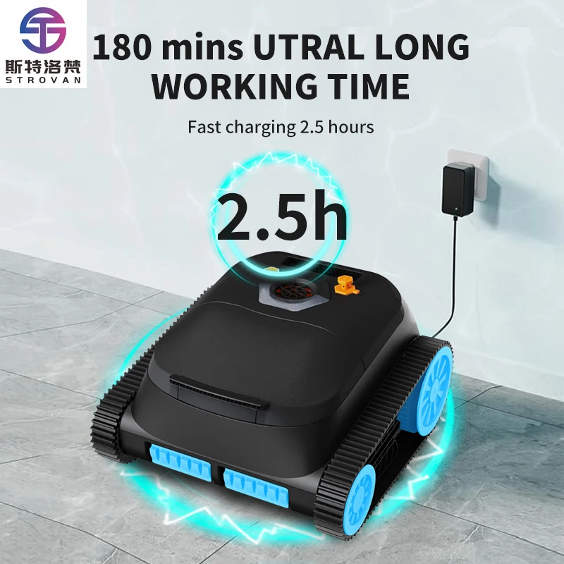 

STLF Advanced Intelligence Плавание Умная уборка Беспроводной вакуумный настенный автоматический робот-пылесос для бассейна