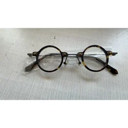 Small Round Acetate Anti Blue Light Glasses Men Goggles Eyewear Eyeglasses Spectacles Antiblue Gaming Computer Glasses for Women