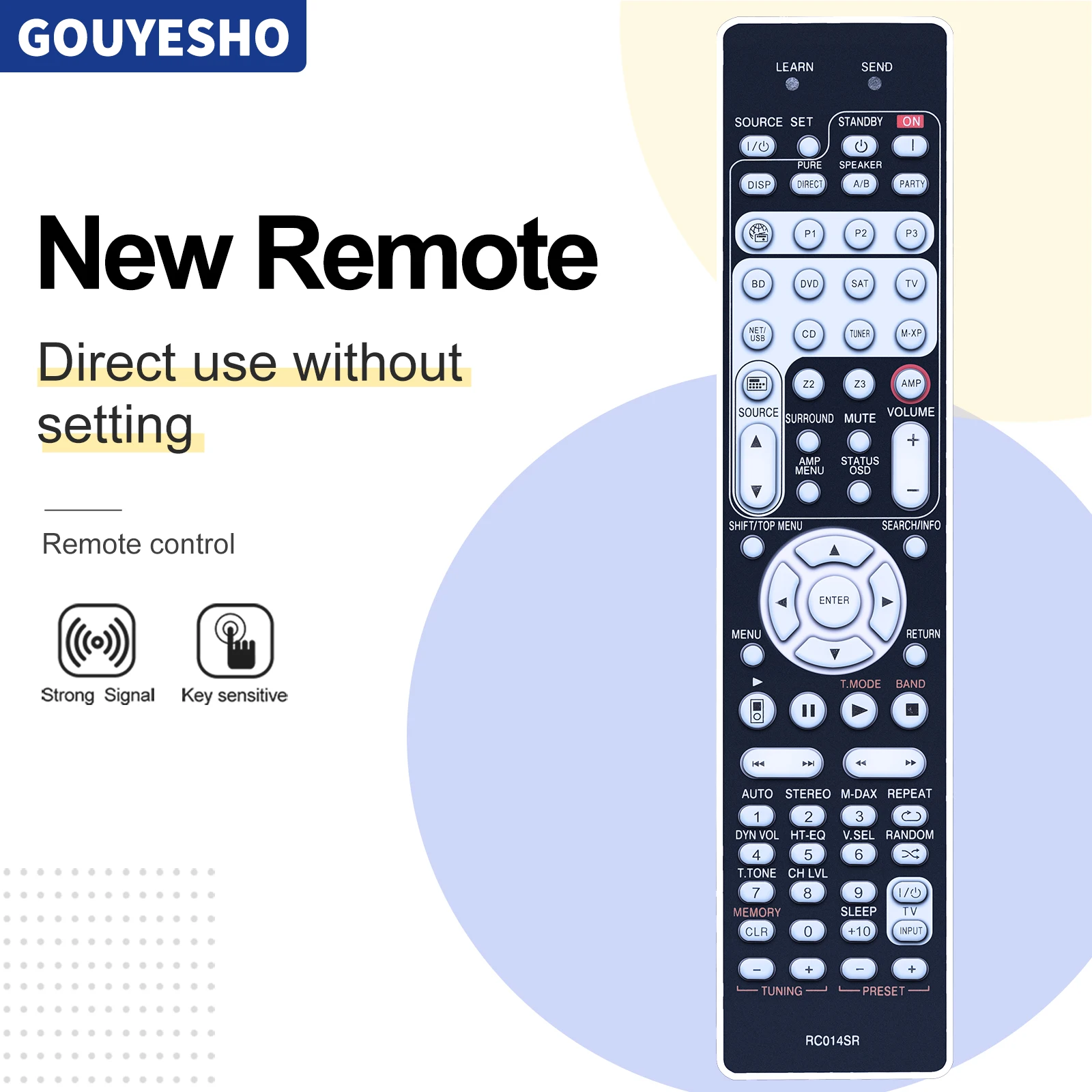 New RC014SR Remote Control For Marantz SR6006 SR5006 NR1602 AV Receiver