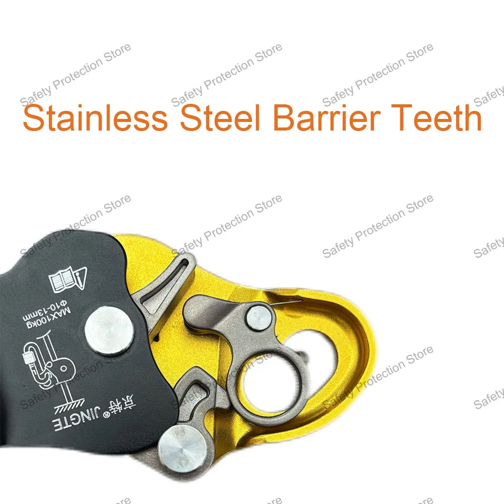 

Rock Climbing Ascend Descend Safety Removable Rope Gripper Protctive Anti Fall Gear Automatic Lock Belay Device Safety Equipment