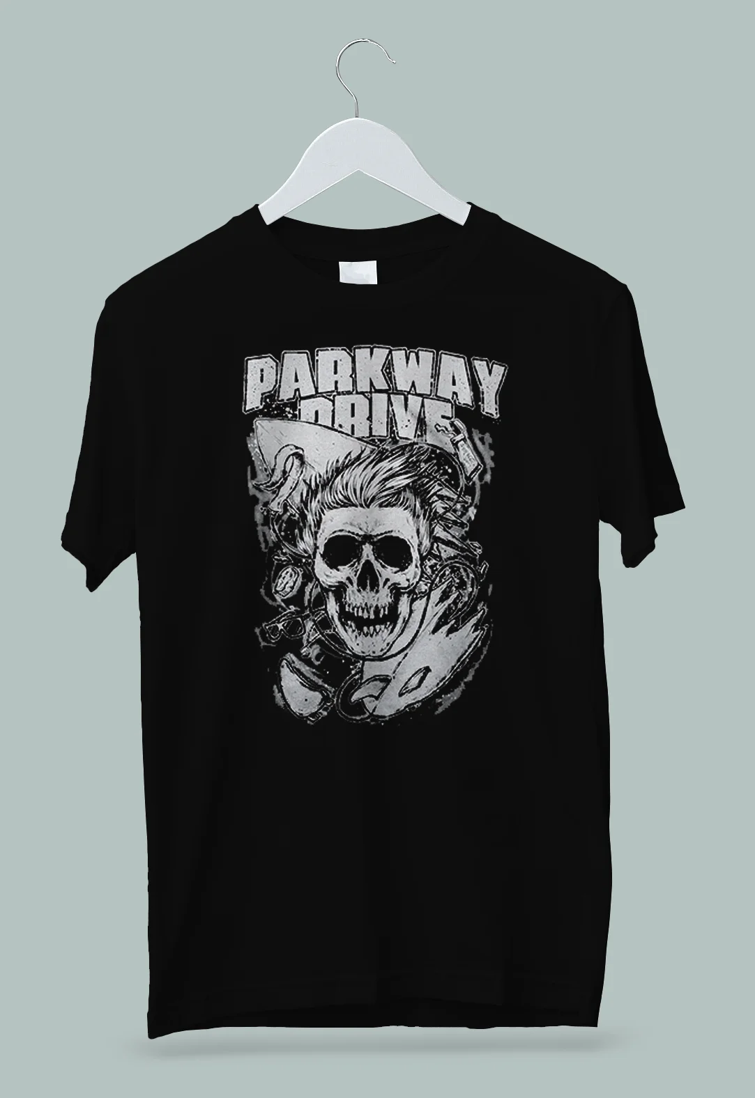 Parkway Drive Surfer Skull T-Shirt S-2XL