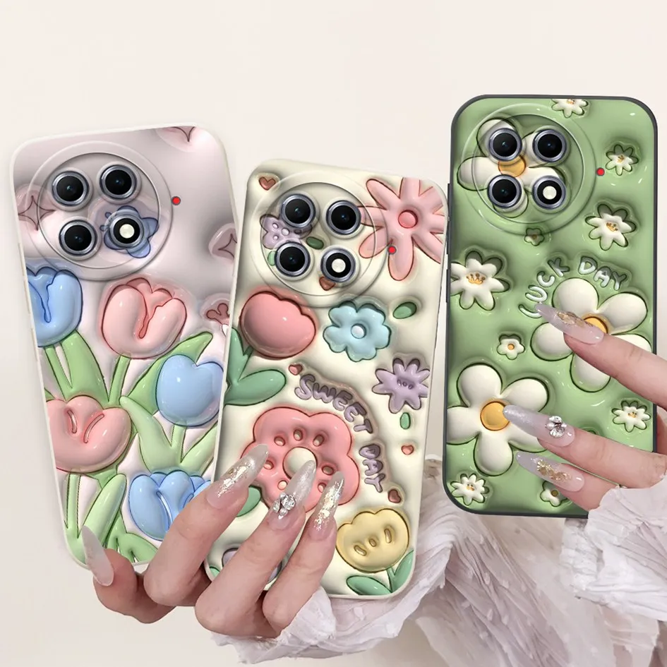 For Tecno Camon 30S Pro Case 2024 New Fashion Flower Rabbit Funda Lens Protective Cover For Tecno Camon 30S 30 S Camon30s Bumper