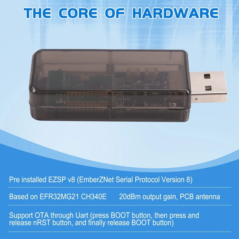 Ewelink Zigbee 3.0 USB Dongle Universal Zigbee Gateway เครื่องวิเคราะห์เปิด Hub สําหรับ 2MQTT ZHA EZSP NCP Home Assistant