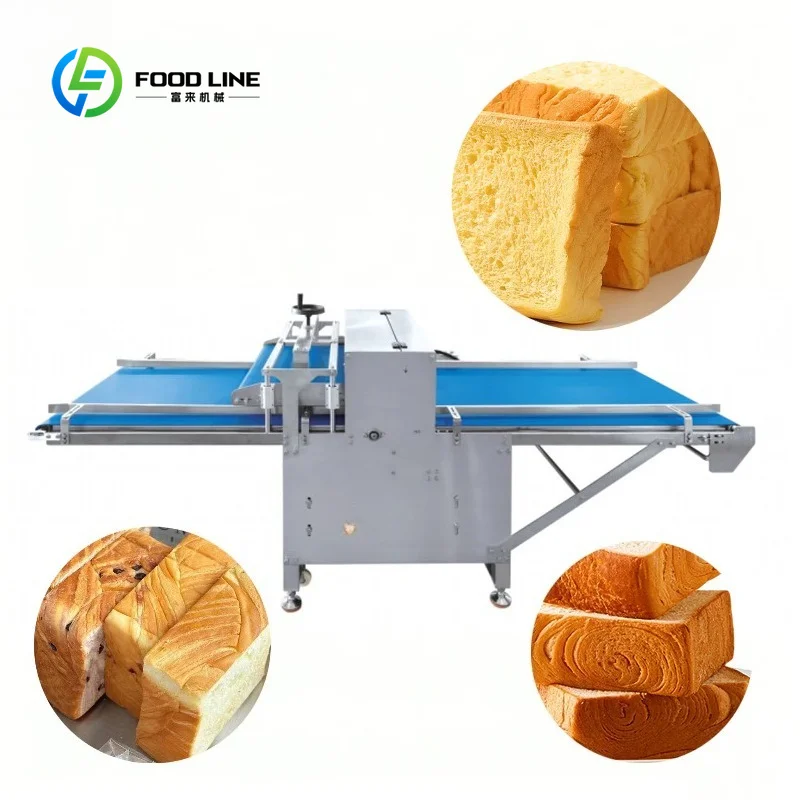 Industrial Processing Slicer Automatic High Efficiency Toast Half Cutting Machine Factory FL Custom