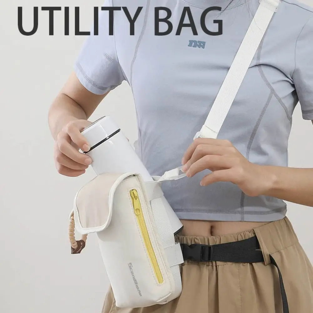 

С плечевым ремнем, сумка через плечо для бутылки с водой, регулируемая водонепроницаемая сумка для телефона, карман для телефона, передний карман, большой отверстие