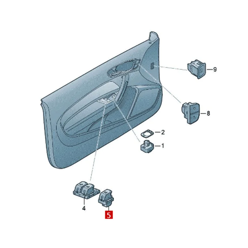 A8 A6 A7 S8 S6 S7 A6L Q3 RS 7 RS Q3 RS 6 A1 power window lifter switch Elevator switch sheet 4H0959855A 4GD959855 4GD95985501