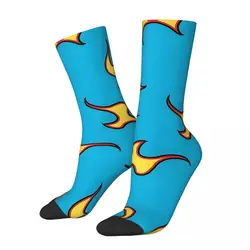 Retro GOLF Le Fleur Tyler The Creator Flames Men's compression Socks Unisex Street Style Seamless Printed Novelty Crew Sock