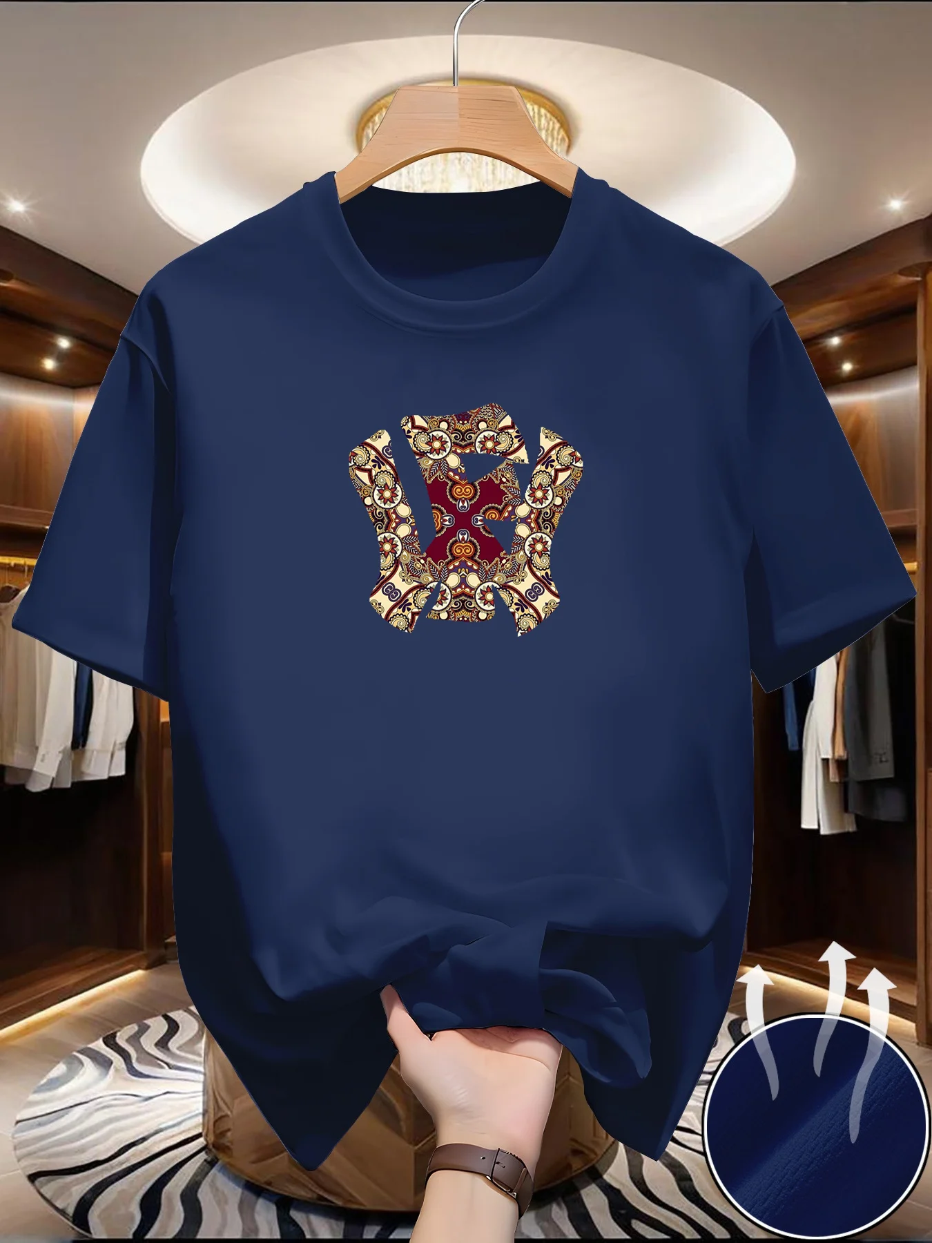 

Новая мужская футболка для бега весна/лето, тонкий топ с ретро-принтом, быстросохнущая дышащая спортивная футболка с короткими рукавами для фитнеса и сына