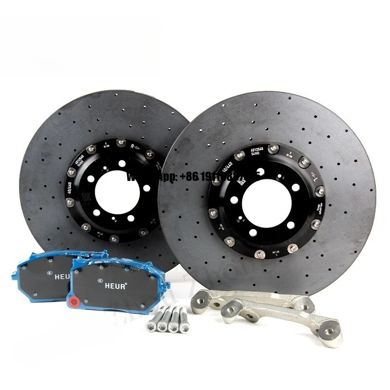 Car Carbon Ceramic Brake Disc Using Original Caliper Upgrade Front 390mm/380mm Rear 380mm Carbon Rotor for Nissan GTR R35