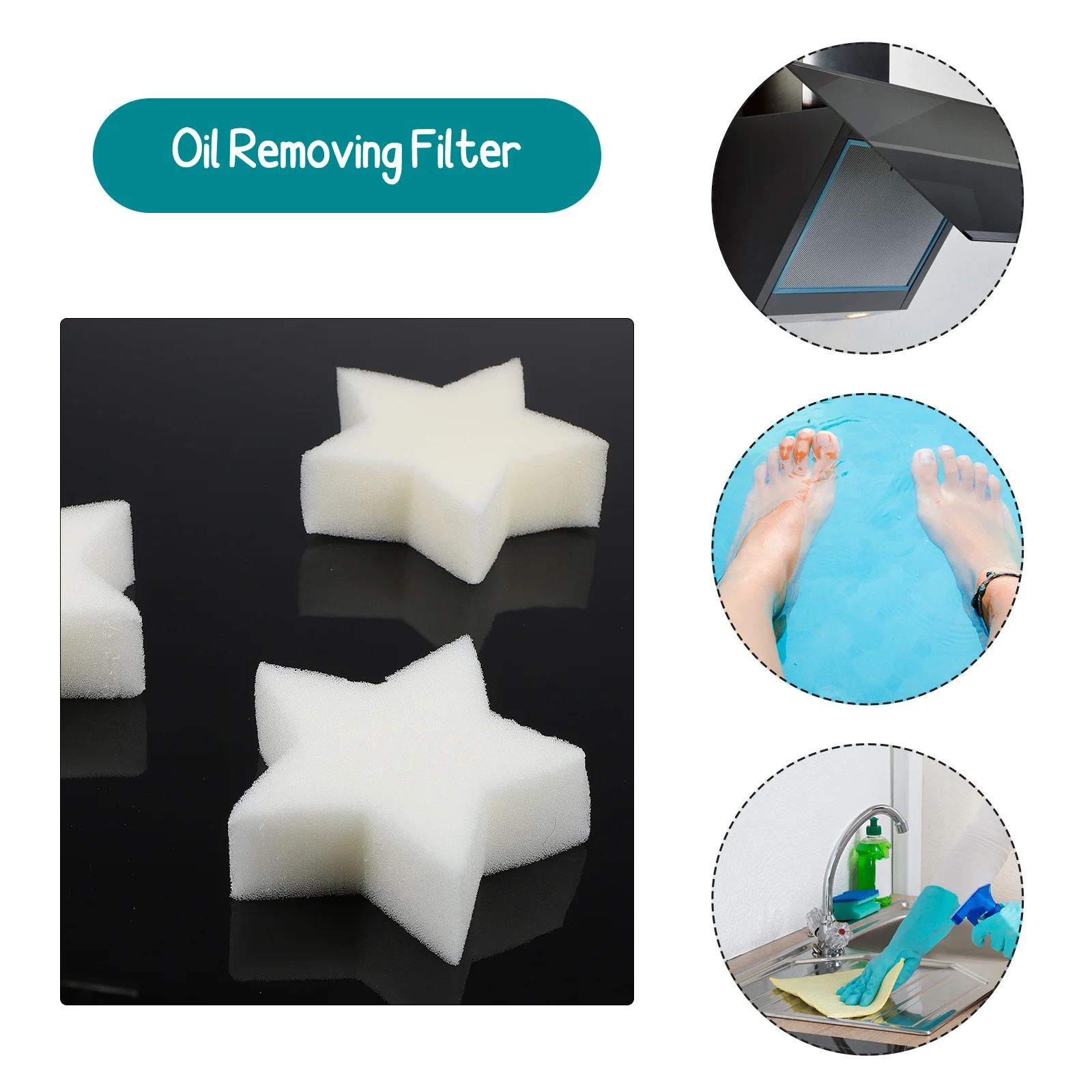 

20pcs Filter Sponge For Swimming Pool Pond Bathtub Spa Oil Absorbing Sponges Cleaning Tool Durable Quality Sponge Material