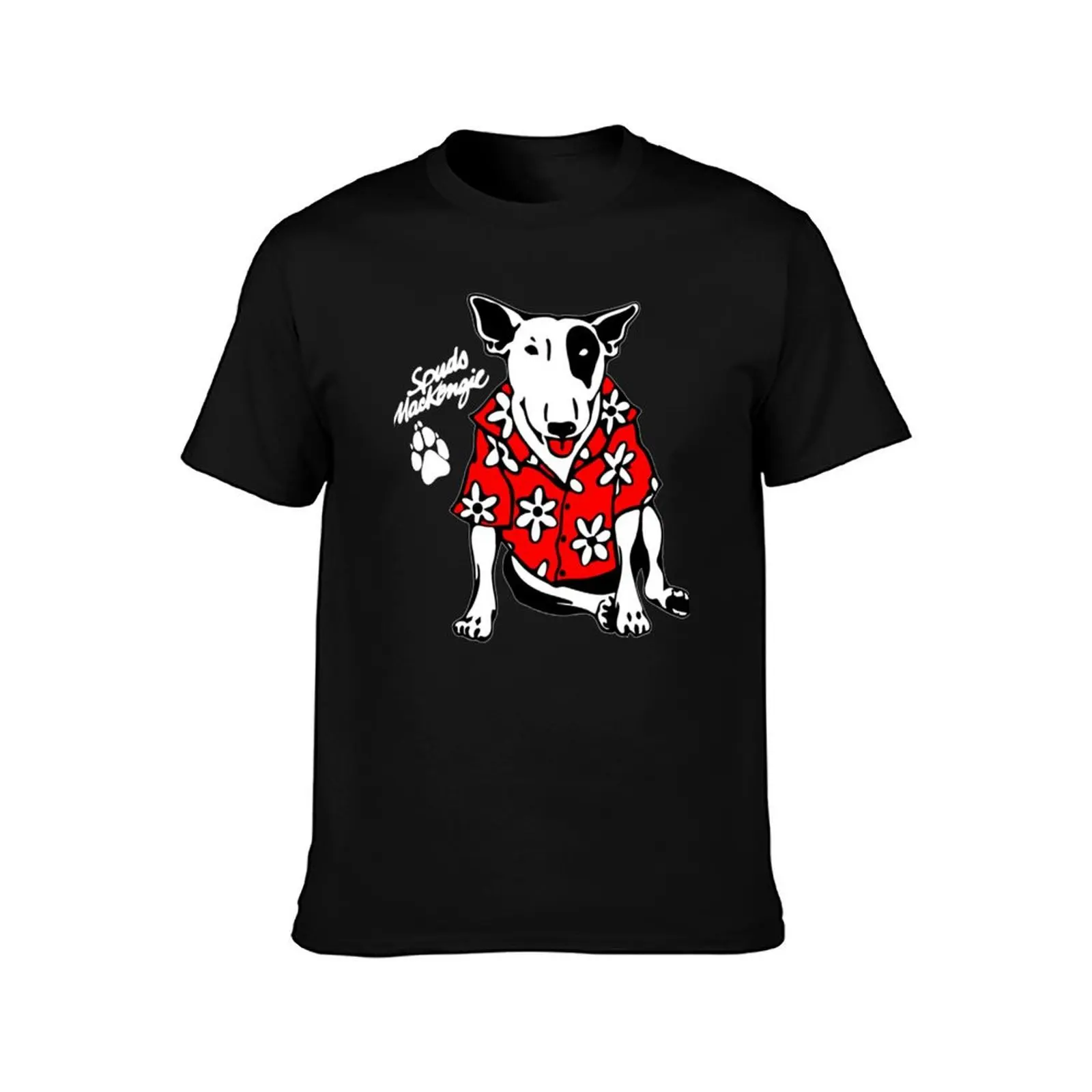 Spuds Mackenzie T-Shirt Basic Simple Design Short Sleeve Shirt