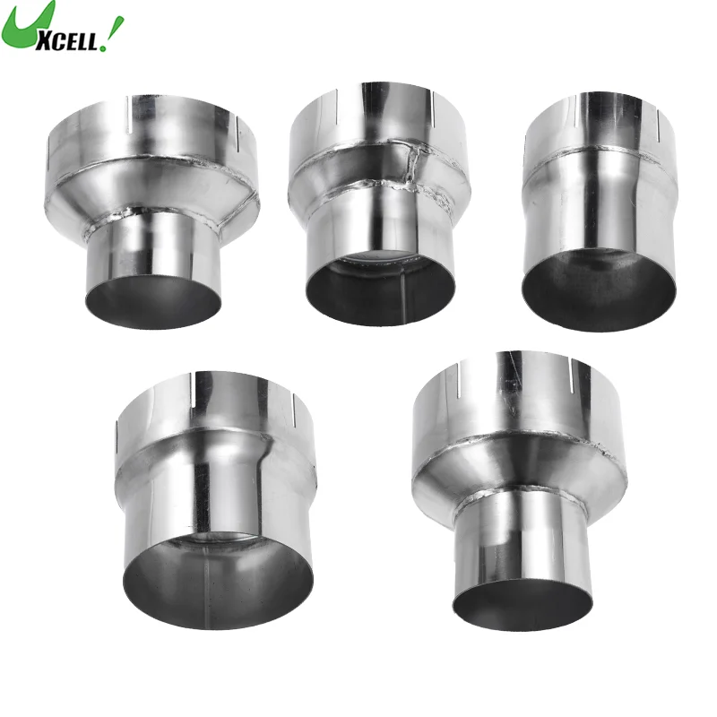 

UXCELL Exhaust Bend Elbow Concentric Reducer 76cm OD to 127cm OD Stainless Steel Pipe Adapter 100/127cm Length for Auto Car