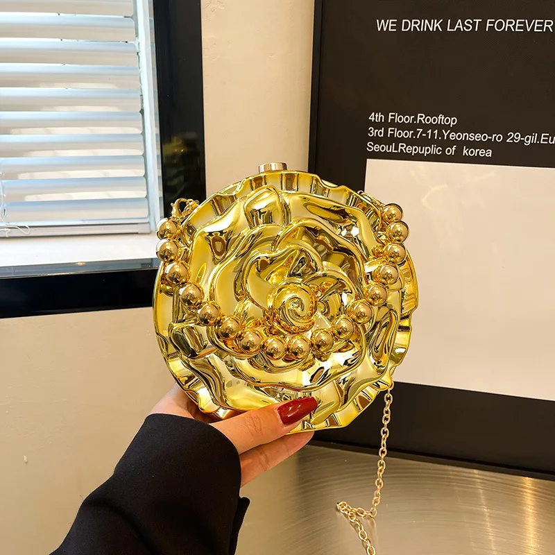 

2024 Роскошный дизайнерский вечерний клатч, акриловые женские сумки, нишевая банкетная сумка на плечо, золотые свадебные кошельки, вечерние женские сумки