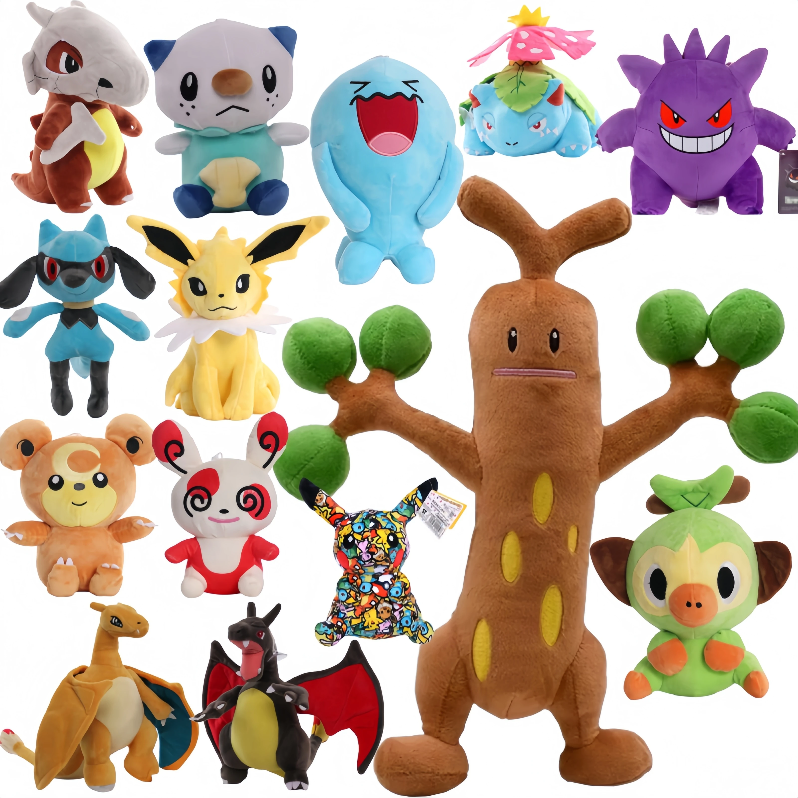 

Плюшевая игрушка Pokemon, аниме Sudowoodo Cubone Gengar Oshawott Charizard Poke Ball Grookey Riolu Spinda, мягкая игрушка Peluche для мальчиков, рождественский подарок