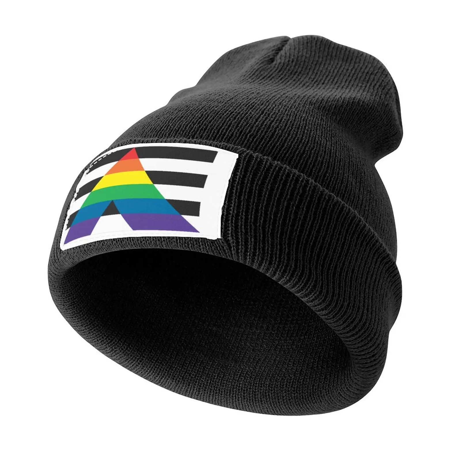 

Straight Ally Pride Flag Knitted Cap western Hat funny hat Fashion Beach Women Caps Men's