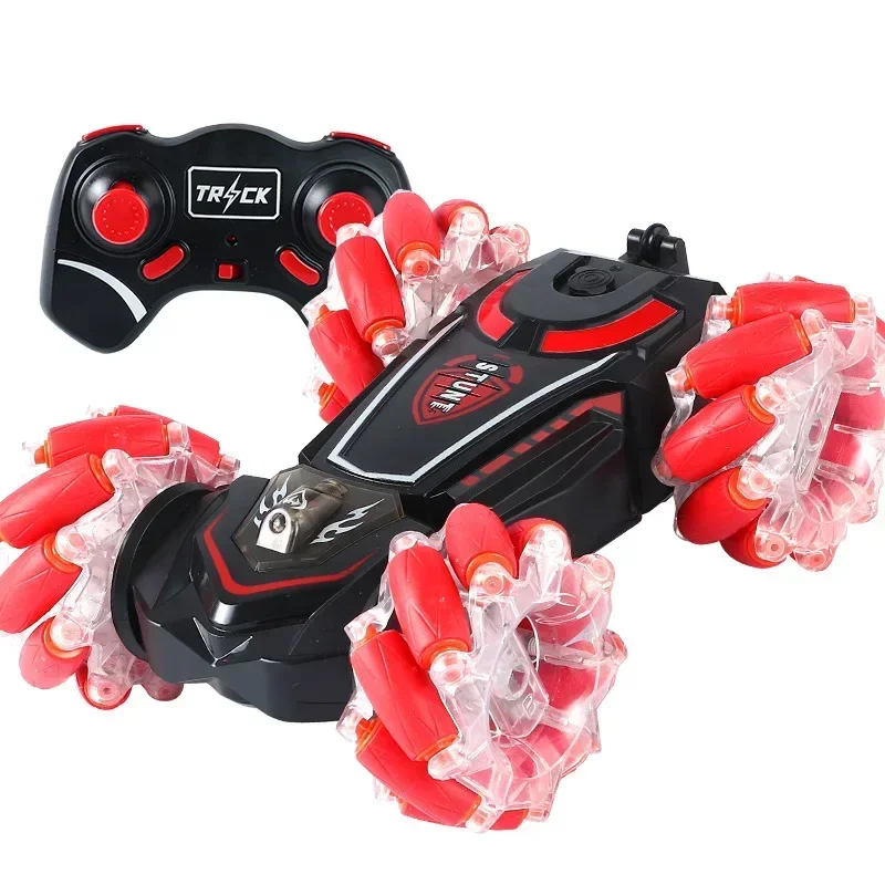 Double RC Cars Vehicle 4WD Off-road Twist Stunt Watch Gesture Induction Drift Spray Remote Control Vehicle
