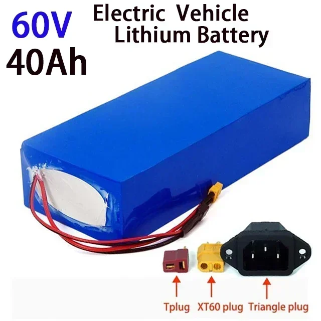 60v 40ah 18650 e-bike batteries li-ion battery pack bike conversion kit bafang 67.2V 1000w BMS Protection US/EU TAX FREE