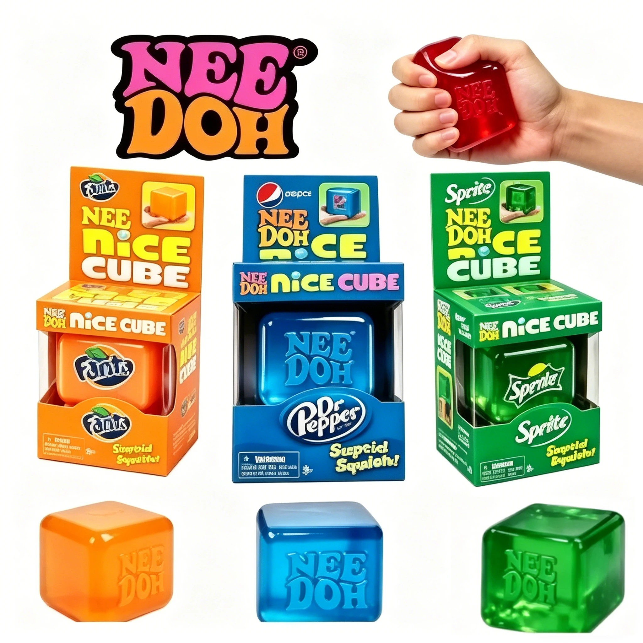 

2026 Schylling Nice Cube Sensory Fidget Toy Stress Relief Desk Puzzle Surprise Blind Box Gifts for Adults and Kids