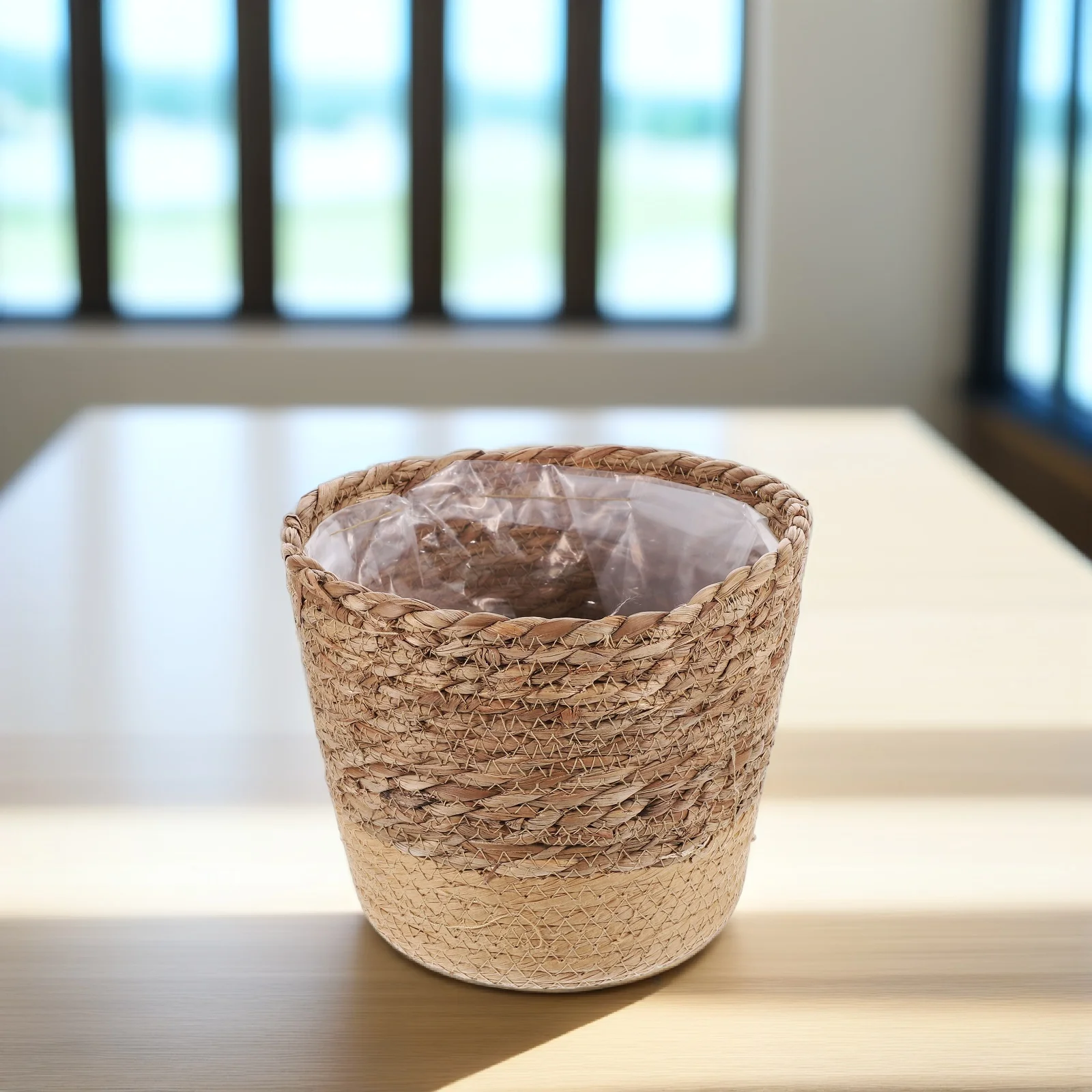 

Plant Pots Indoor Woven Flower Seagrass Basket Planter Rattan Planters for Outdoor Plants Multipurpose Decoration