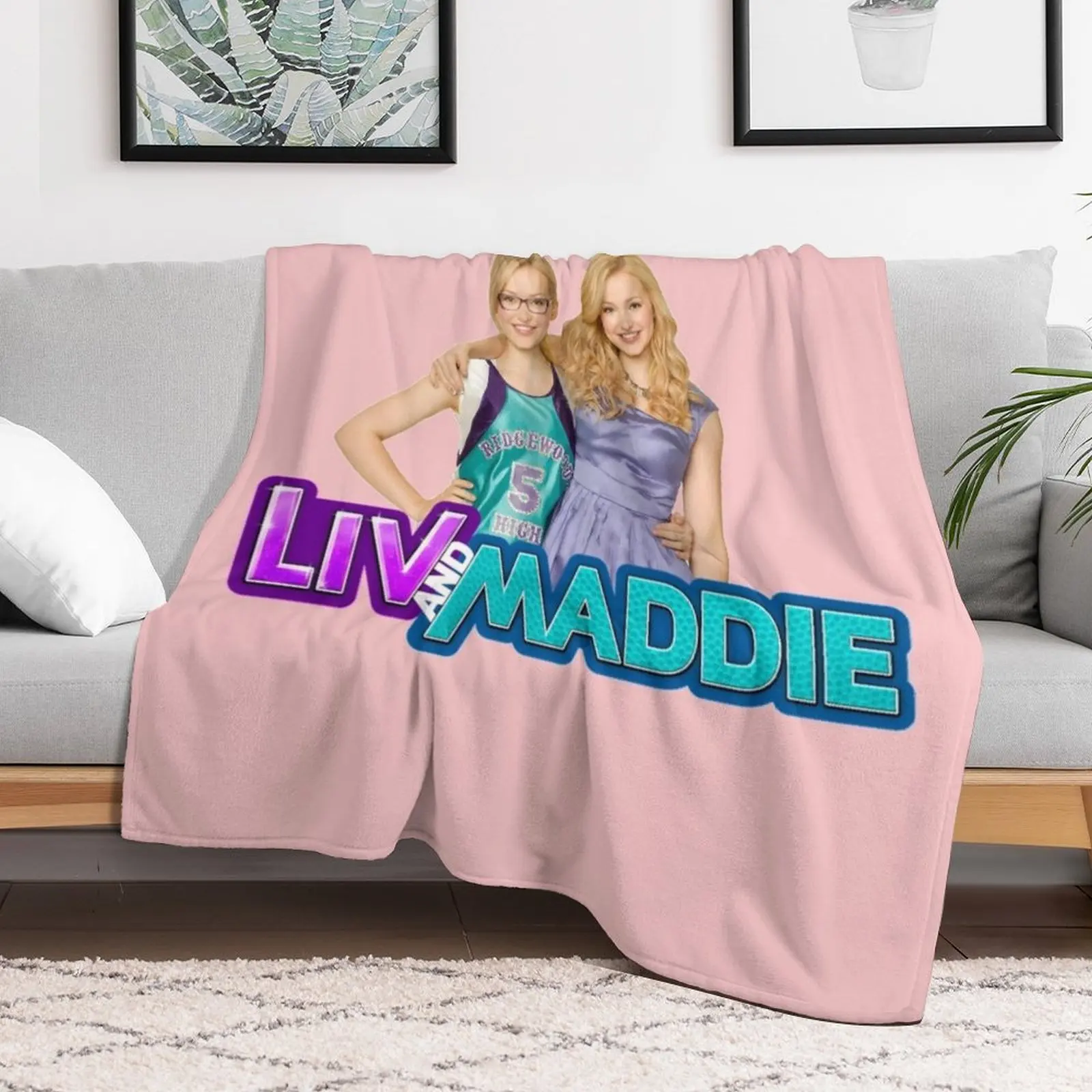 Liv and Maddie Throw Blanket Beautifuls decorative Hairys blankets ands Blankets