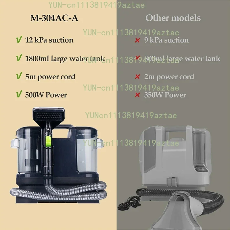 2 in 1 with Dual Water Tank Dust Colle 500W Carpet Cleaner Upholstery Multi-function Vacuum Cleaner Dust Collection and Cleaning