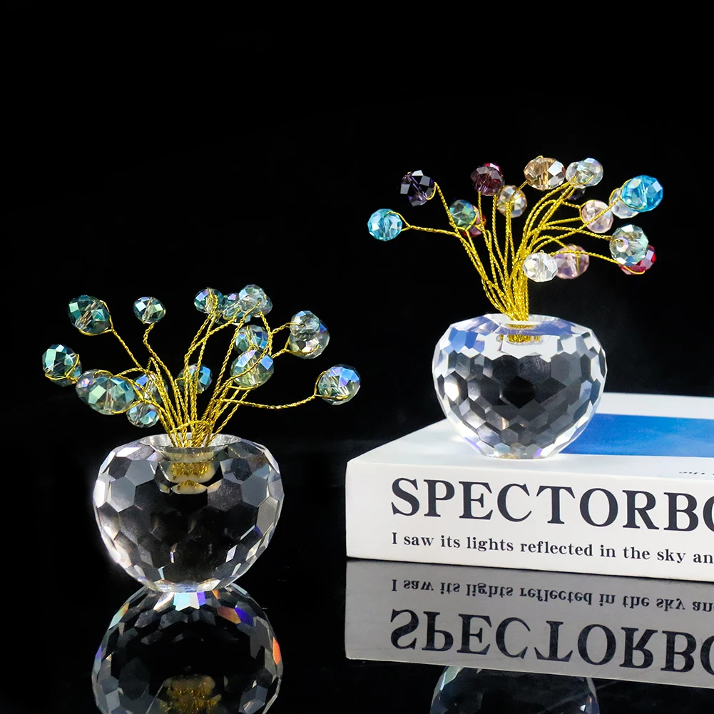 Crystal Lucky Fruit Car Interior Supplies Car Home Office Ornament Decoration Accessories Birthday
