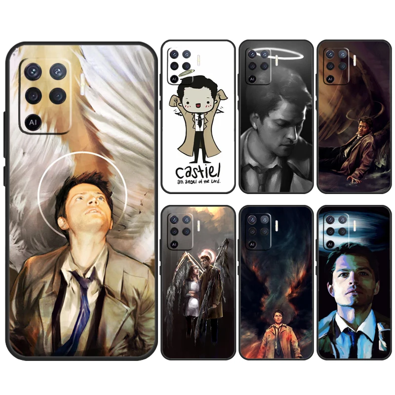 Supernatural Castiel For OPPO A74 A94 A54 A58 A78 A98 A16 A76 A96 A15 A17 A77 A5 A9 A52 A72 A79 A57S A53S Case