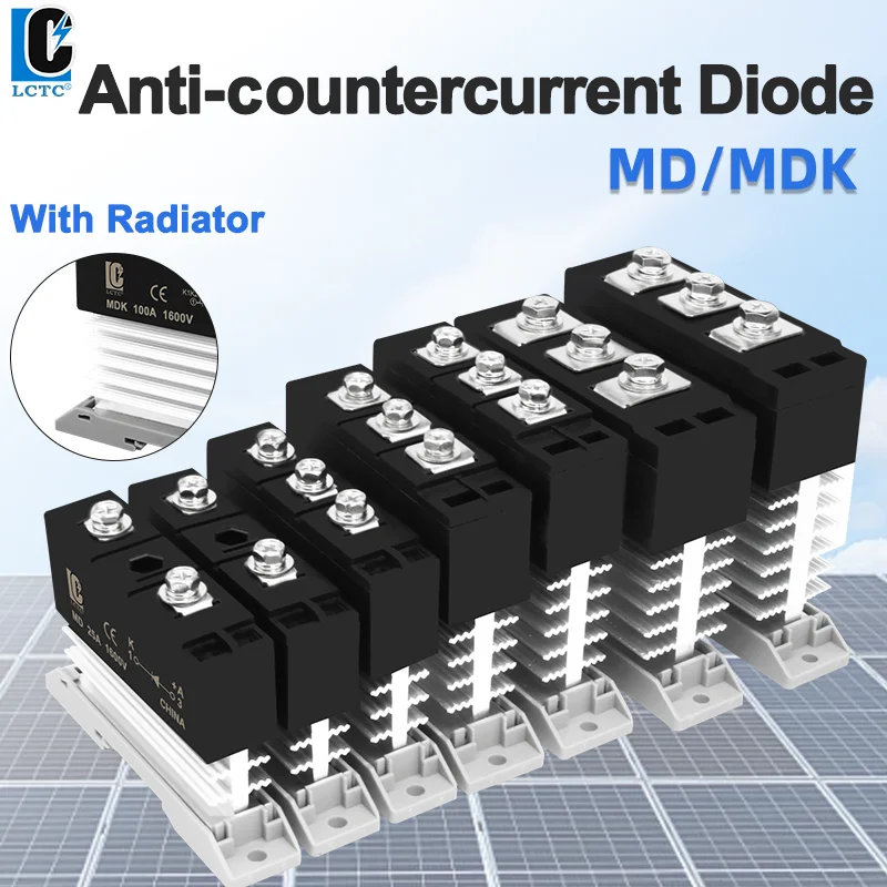 LCTC Solar Anti-reverse Diode MD MDK Is Used in Photovoltaic Solar Car Battery Panel One-way Anti-reverse Diode Schottky Diode