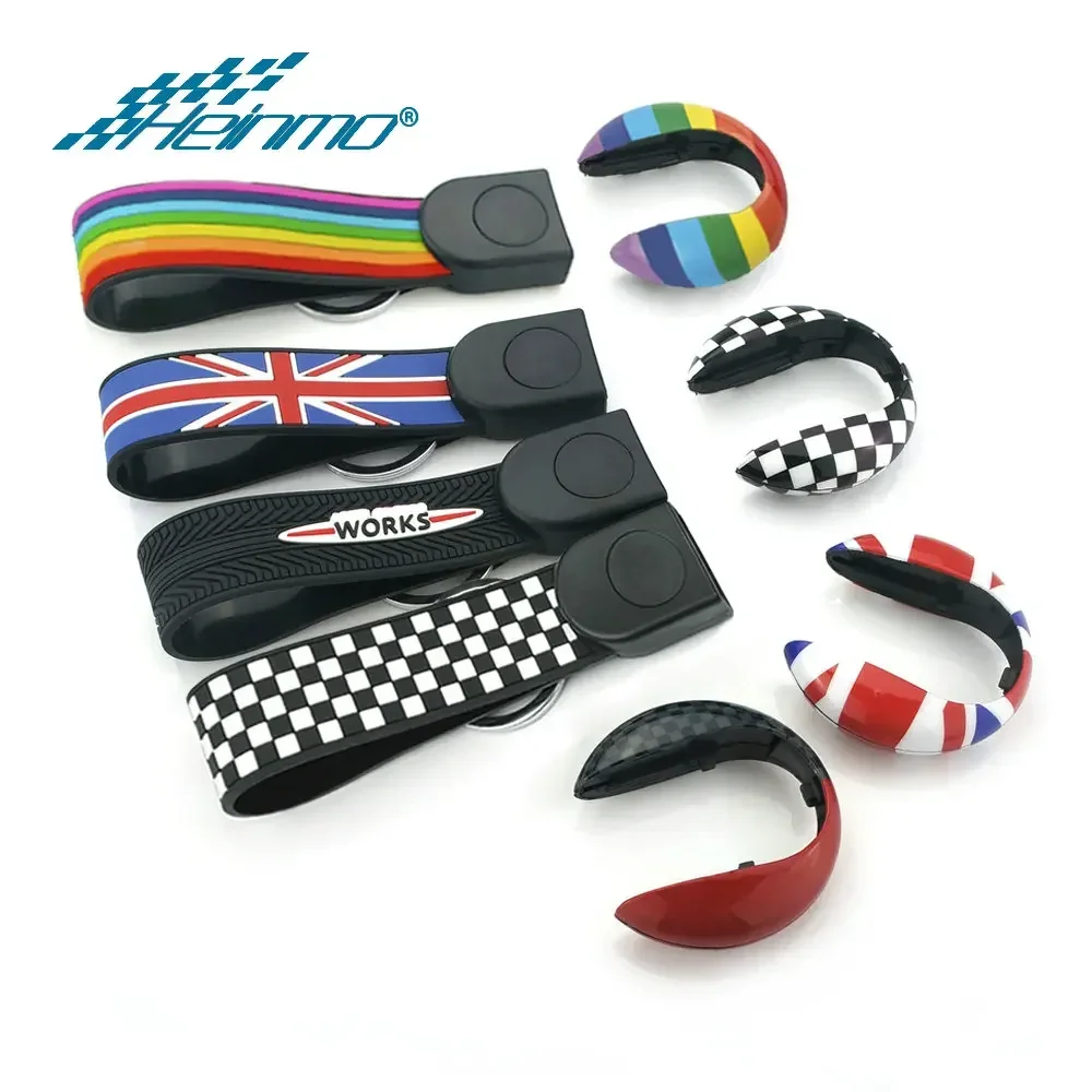 Union Jack Car Key Bag Key Chains Case Housing Cover Protection For MINI Cooper One JCW S F54 F55 F56 F60 Countryman Accessories