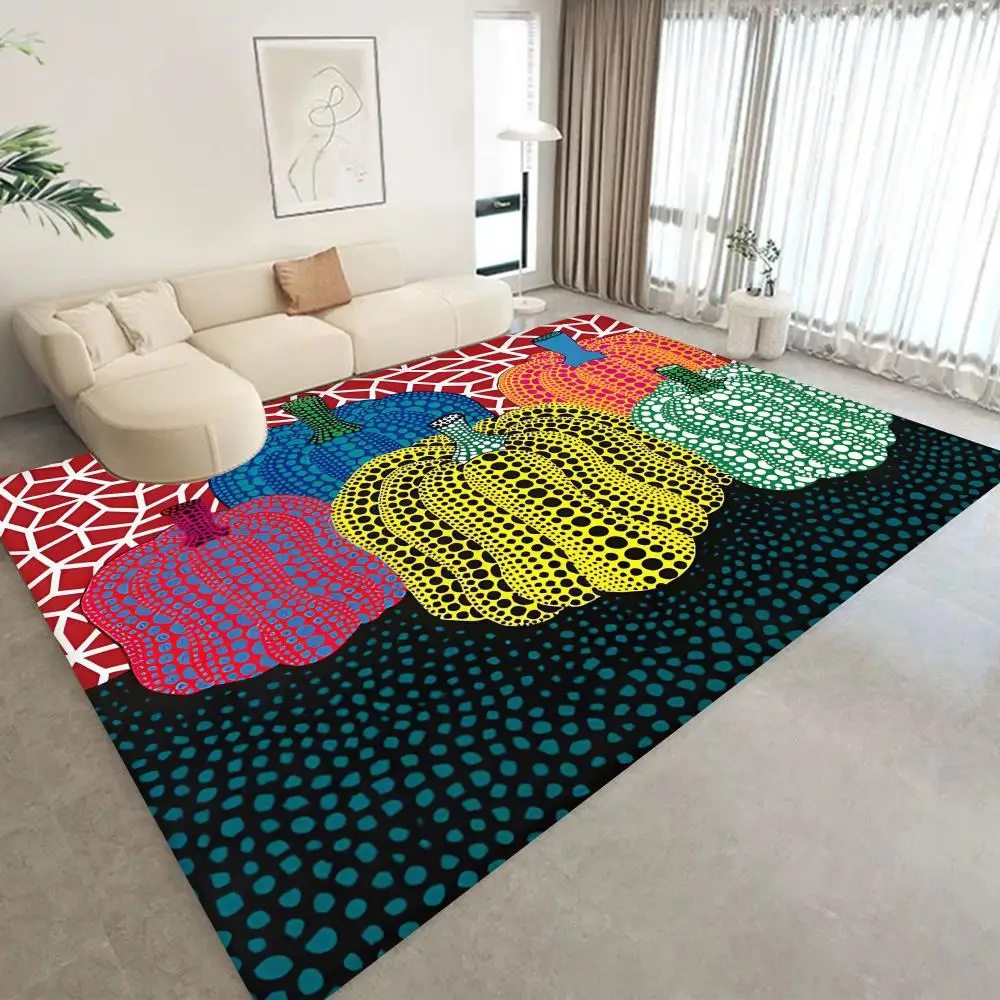 Yellow Dots Yayoi Kusama Floor Mat Bathroom Mat Kids Room Bedroom Decoration Balcony Anti-Slip Doormat Living Room Welcome Rug