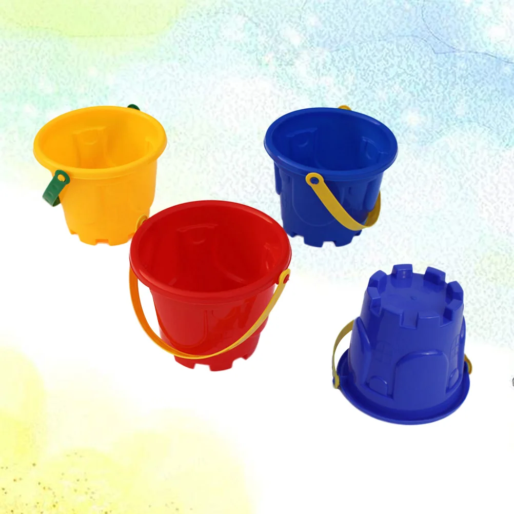 4 pièces enfants plage bac à sable jouets en plastique château seau sable jouet éducatif plage jeu jouets (couleur aléatoire)