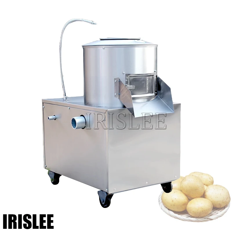 High Speed Roller Cassava Ginger Carrot Potato Peel Brush Clean Fruit Vegetable Washing Stainless Steel Machine