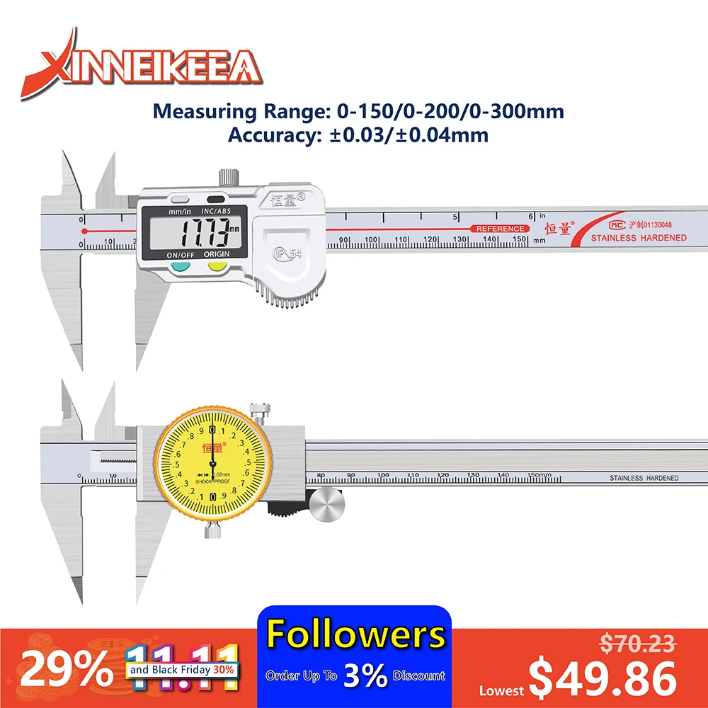 

0-150MM 0-200MM 0-300MM Fine-Tipped Claw Digital Caliper Narrow Gap Local Measurement High-Precision Caliper With Meter