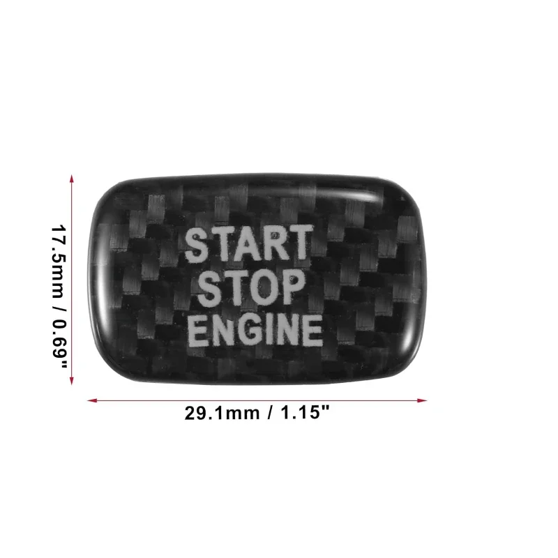 1Pcs Carbon Fiber Car Push Start/Stop Engine Start Button Switch For Volvo V40 V60 S60 S60L XC60 S80L Car Interior Accessories